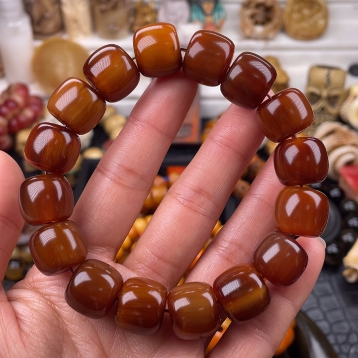 驼骨其他牦牛角桶珠15