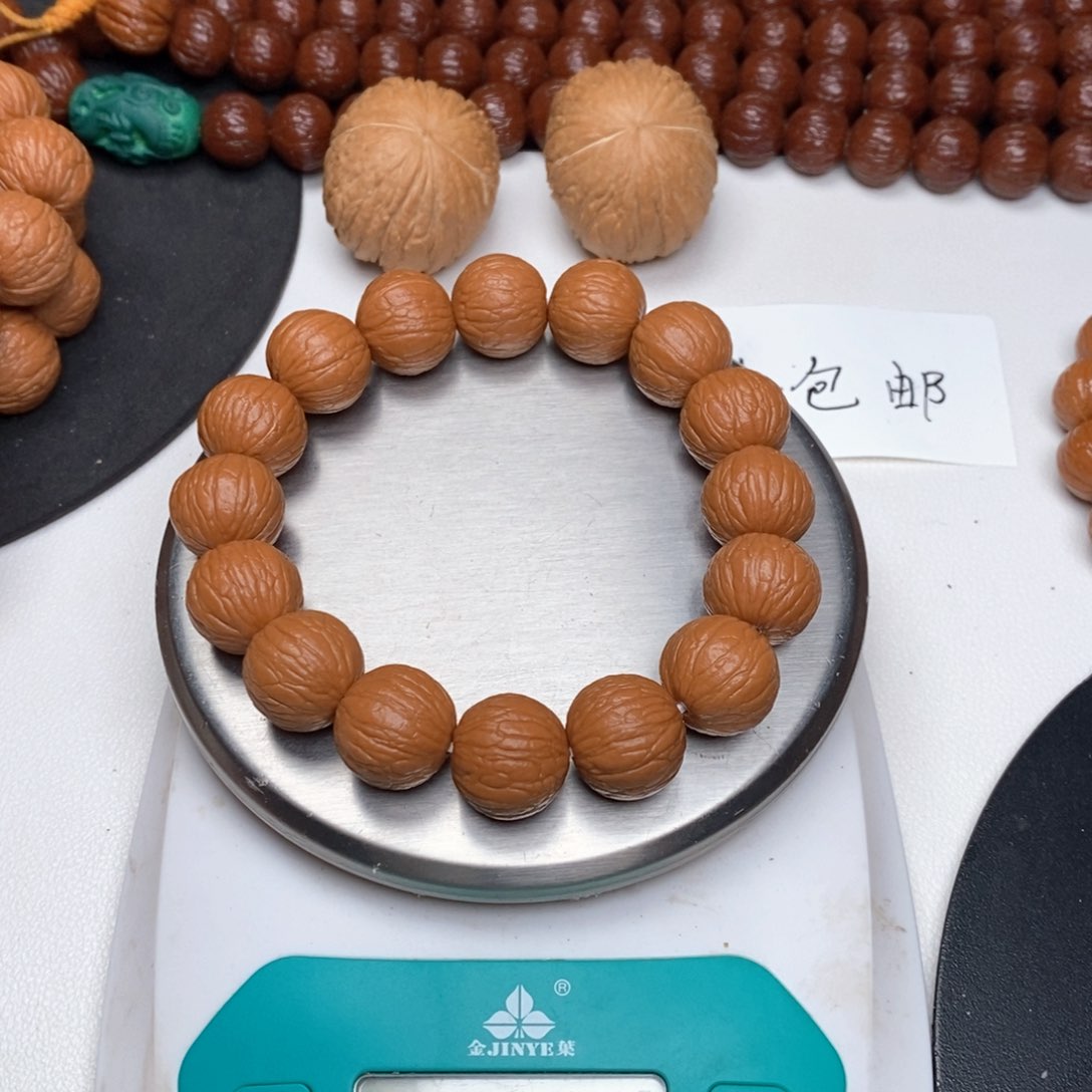 猴头核桃手串金***娃16+边肚高三围同尺聚宝盆