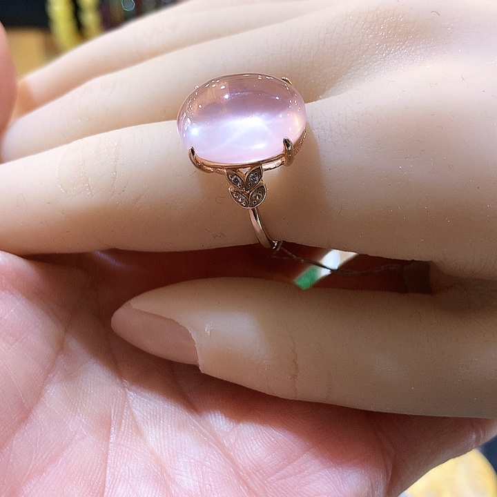 银S925镶嵌戒指水晶戒指