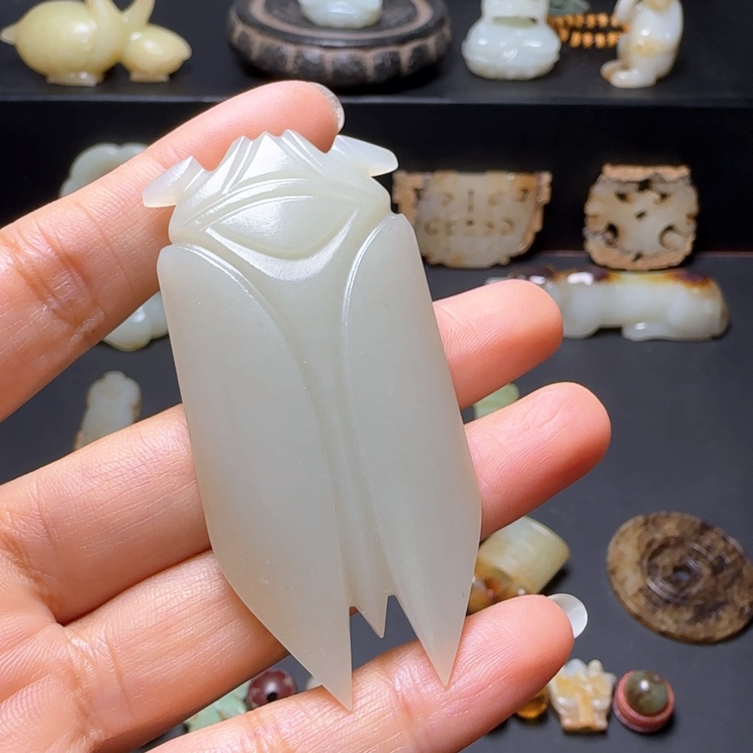 和田玉吊坠(不含链)未镶嵌晚**凉