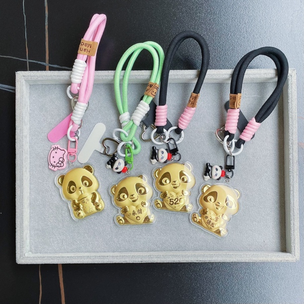 【熊猫】手机挂包挂钥匙扣适合送闺蜜女朋友的包包工艺品