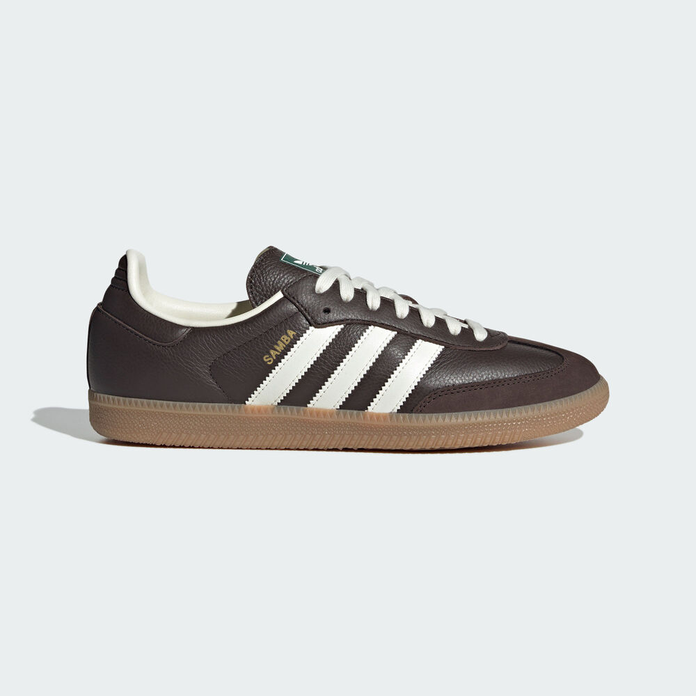 【滔搏联动】Adidas阿迪达斯三叶草棕色经典流光风低帮德训鞋JR0891