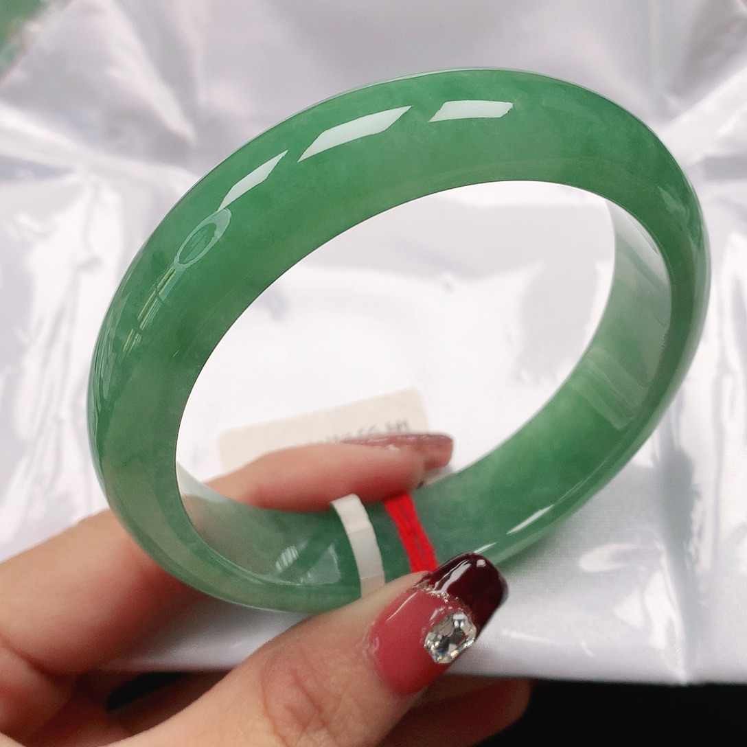 翡翠手镯未镶嵌天然翡翠手镯57