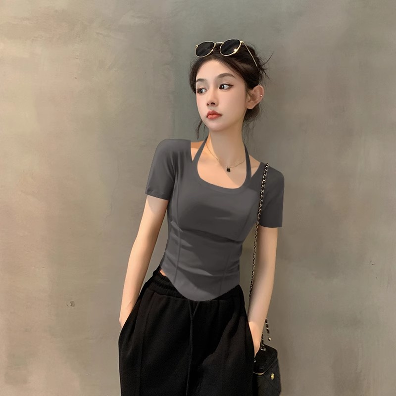 【450-499】编码美式复古风收腰显瘦气质辣妹穿搭潮流韩版中性风ins