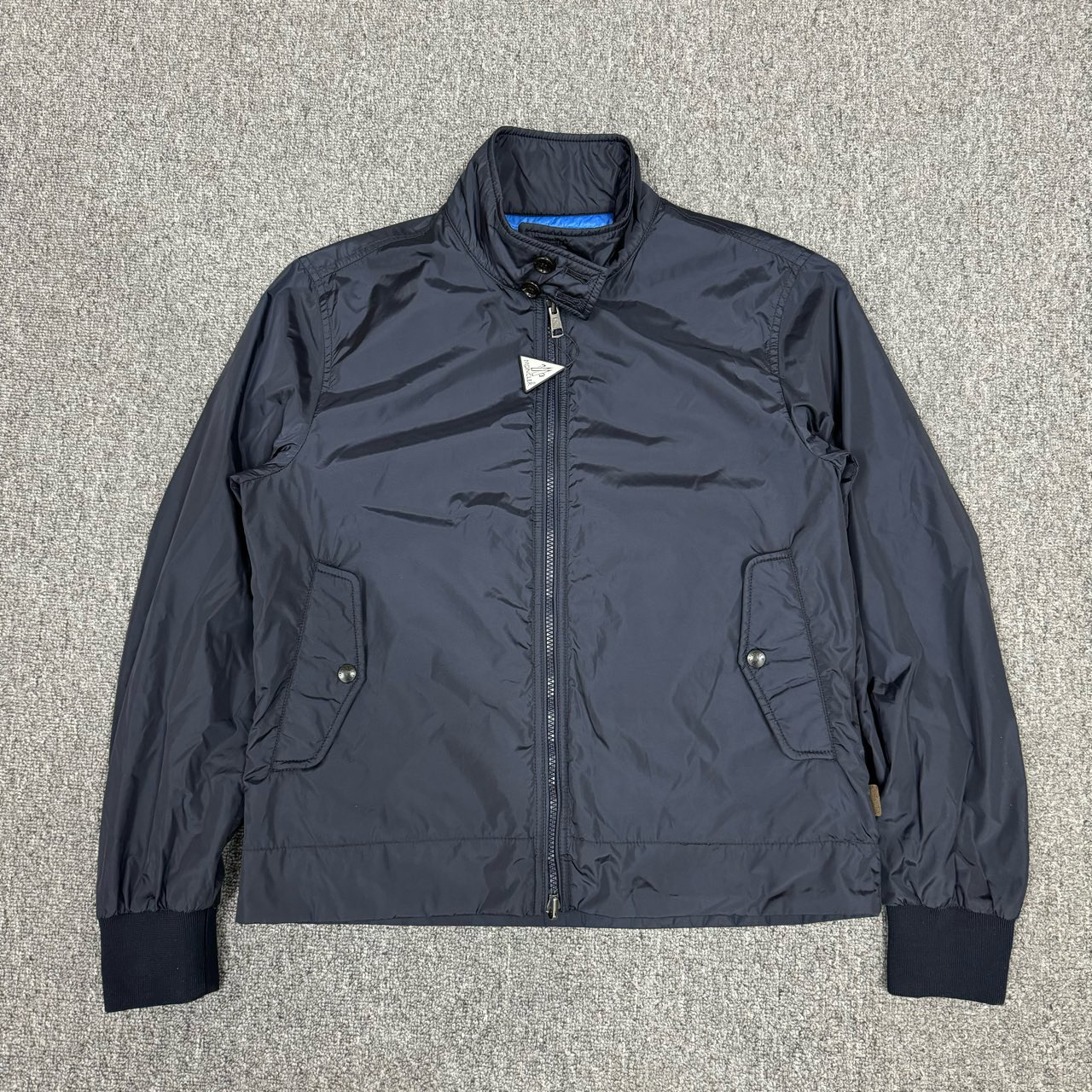 11470420 Moncler蒙口 蓝色尼龙拼接羽绒双面穿外套 2码仅试穿