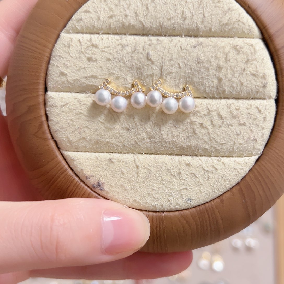 银S925镶嵌淡水珍珠原创作品