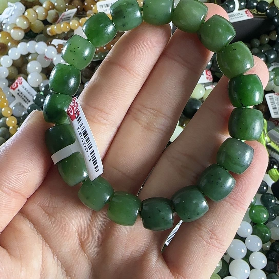 和田玉手链未镶嵌55