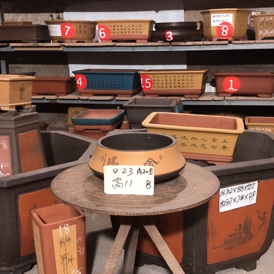 紫砂紫砂花盆包邮