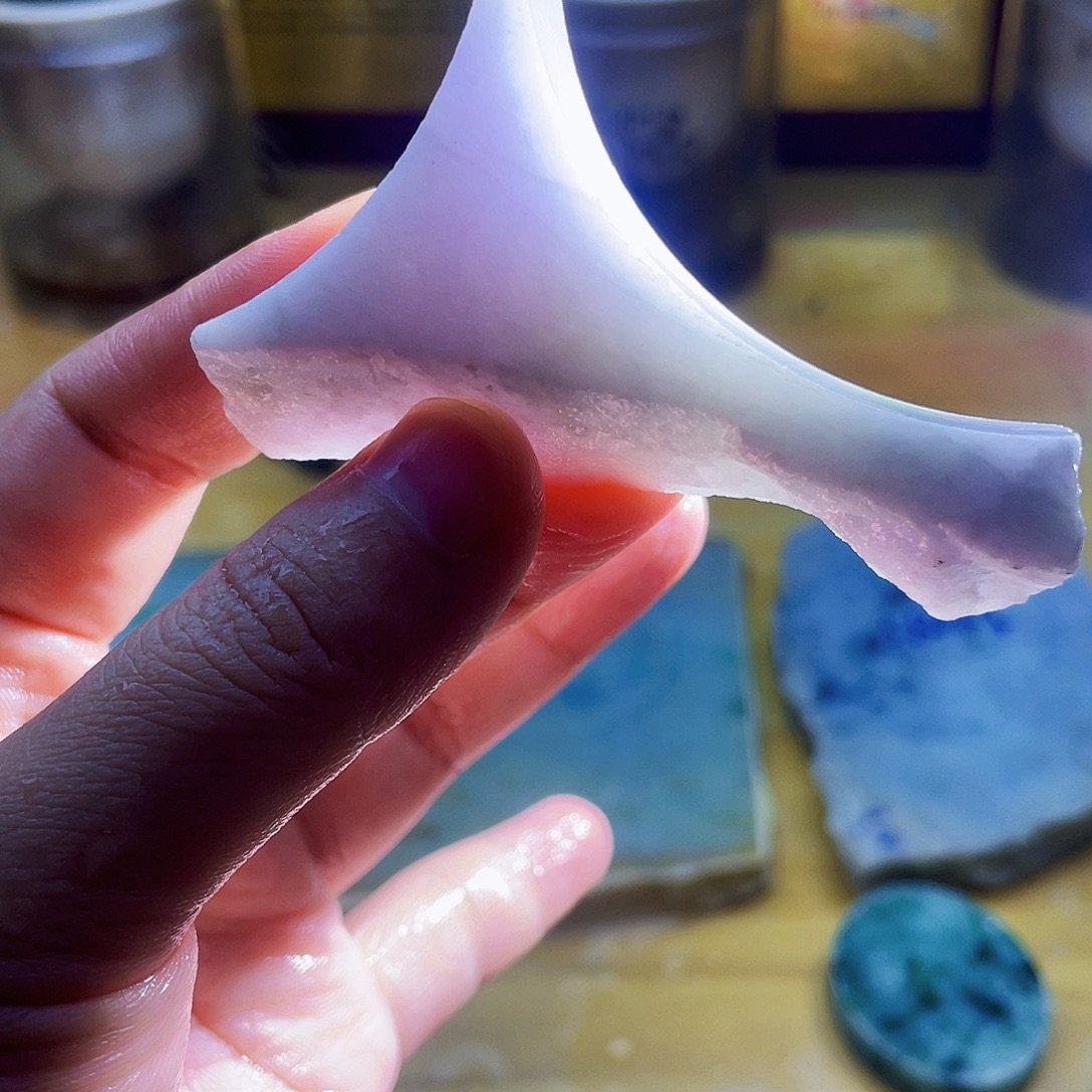 翡翠未镶嵌颈饰毛料13