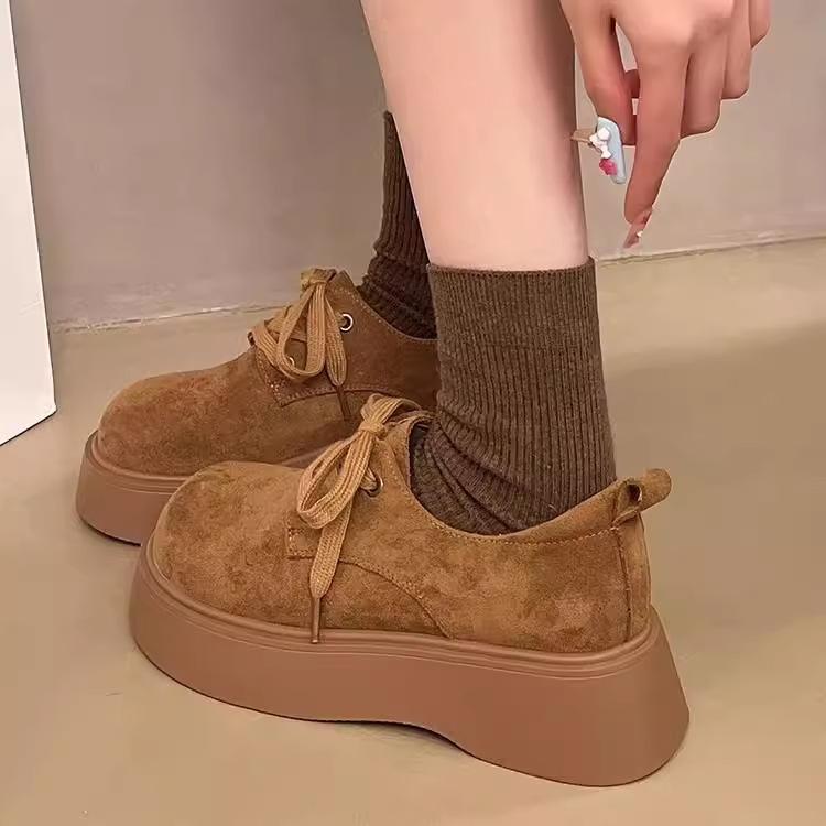 【设计款】秋冬季仙女风系带勃肯鞋皮鞋乐福鞋单鞋百搭休闲轻便