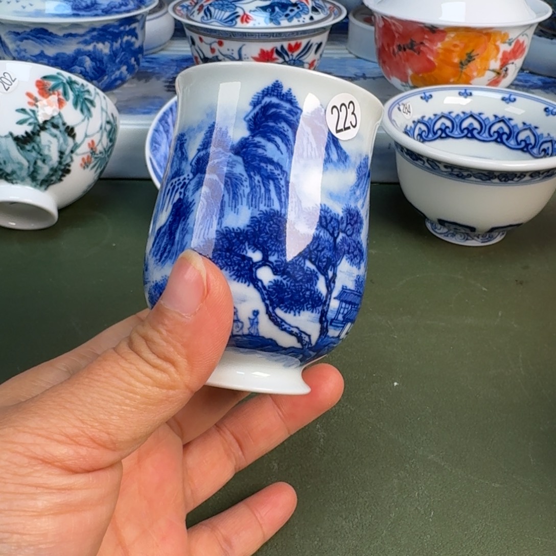 陶景德镇纯手绘茶具圆圆223