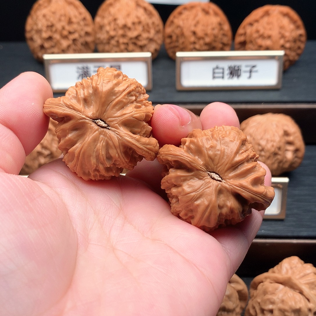 吊坠文玩核桃550号白狮子40