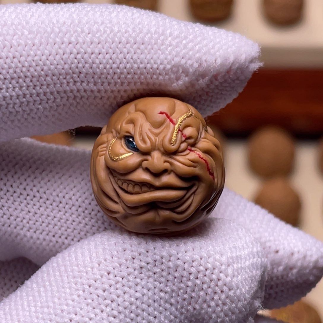 猴头核桃吊坠拽爷镶嵌款17+