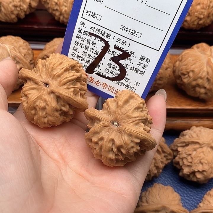 桃核吊坠野狼狮子头40