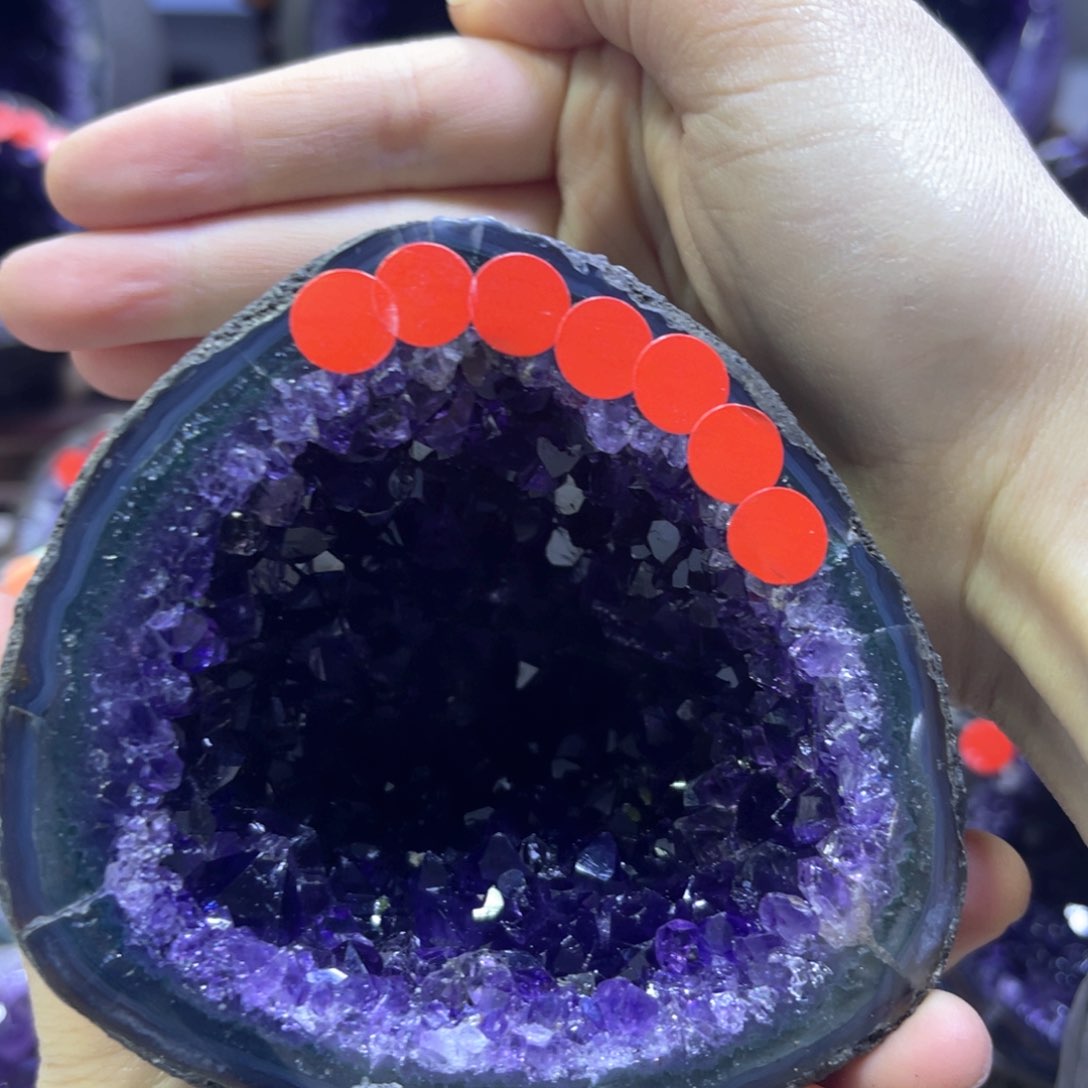 紫晶摆件未镶嵌紫水晶