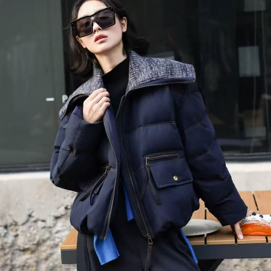 【价位链接100元以下】叫号给编码拍加厚韩系设计款外套