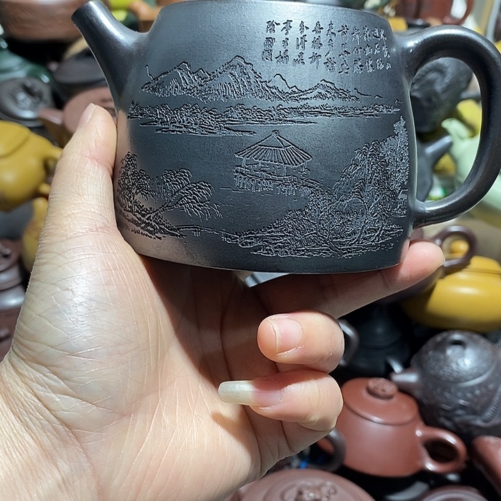 紫砂茶壶内裂微瑕