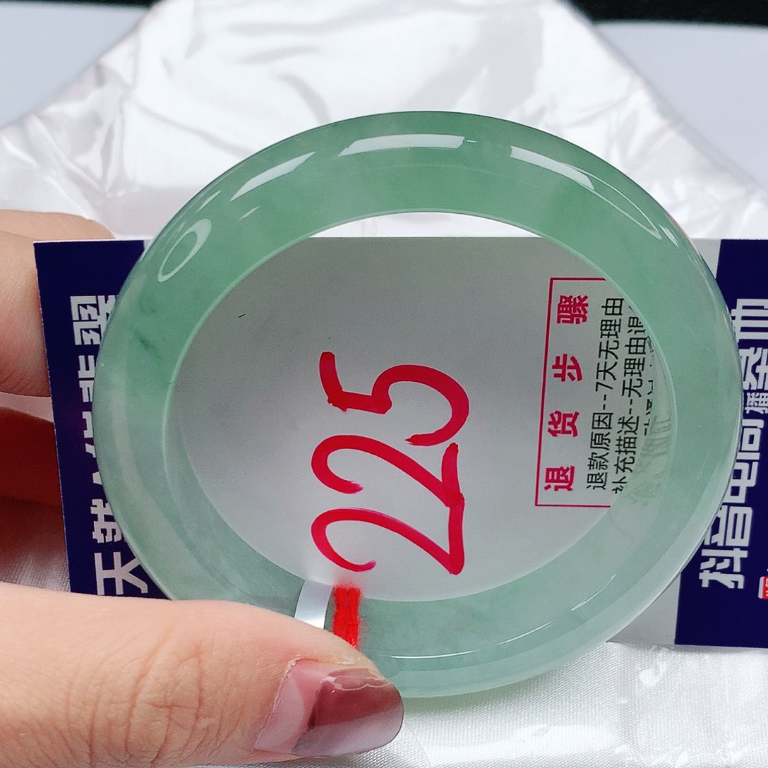 翡翠手镯未镶嵌55圈缅甸天然翡翠A货