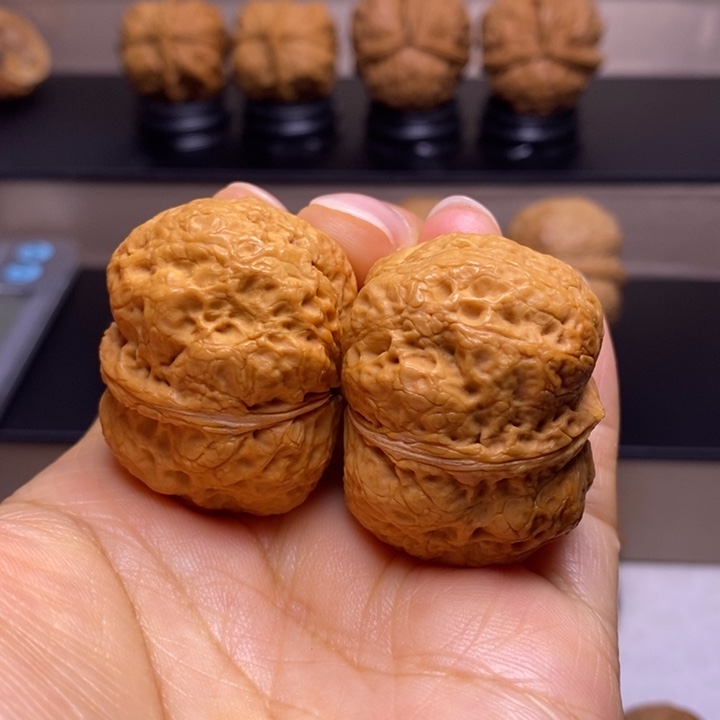 文玩核桃把件香妃元宝38