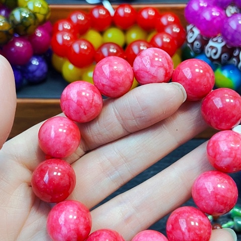 玛瑙/玉髓手链未镶嵌红三16