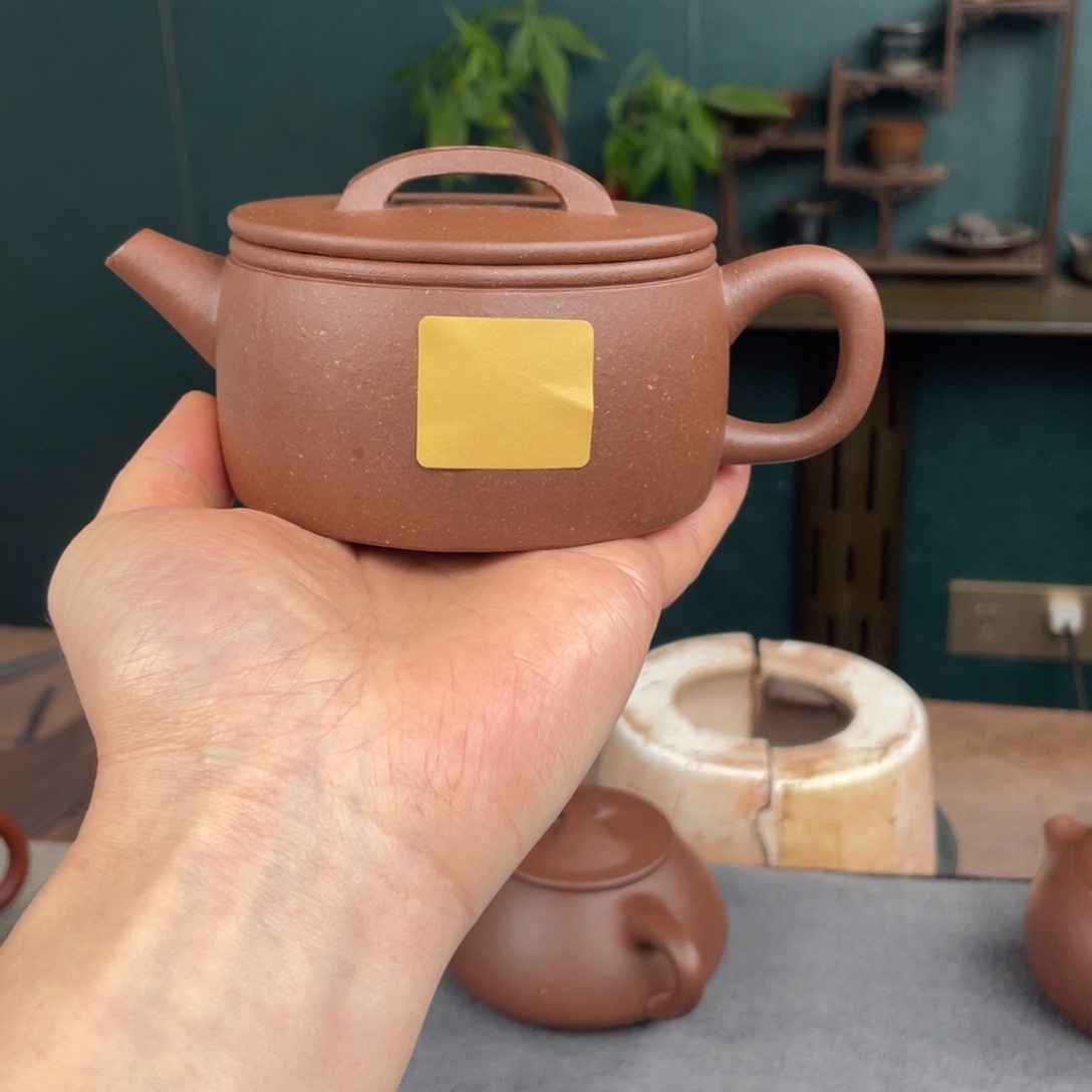 如***意底槽青茶杯宜兴紫砂工艺微瑕汉瓦