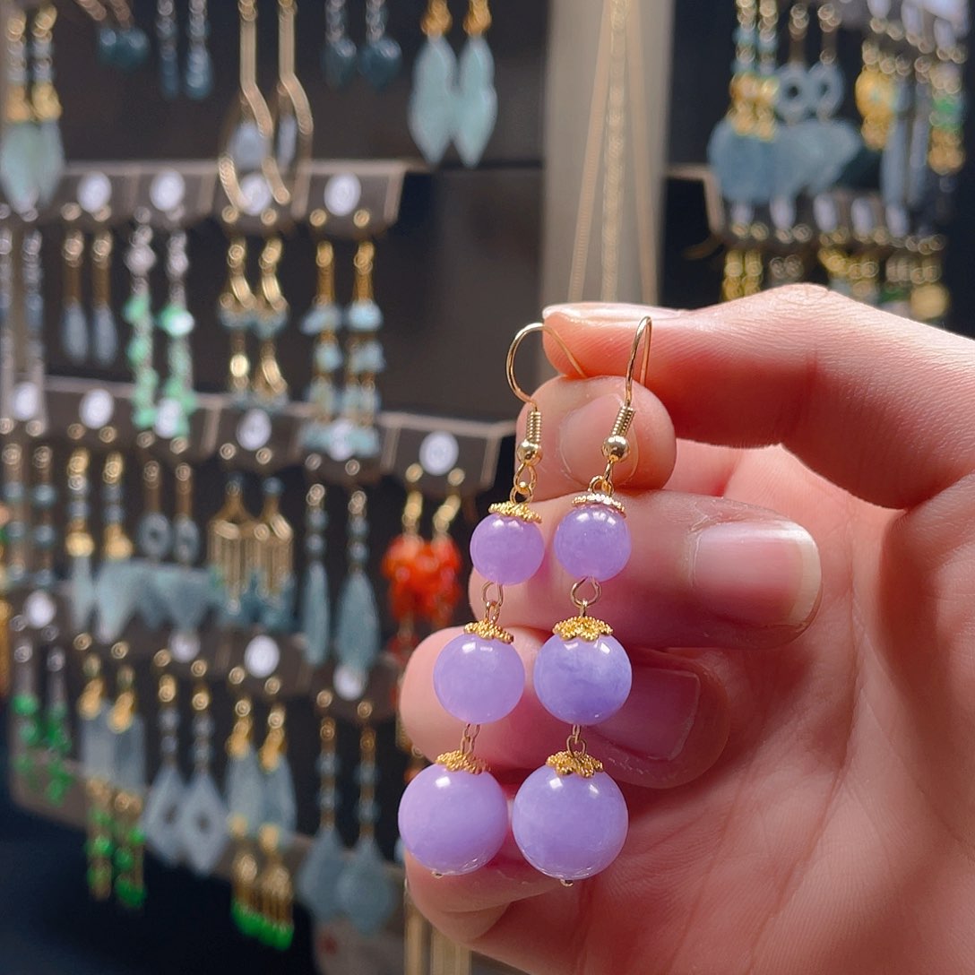 玛瑙/玉髓耳饰合金饰品