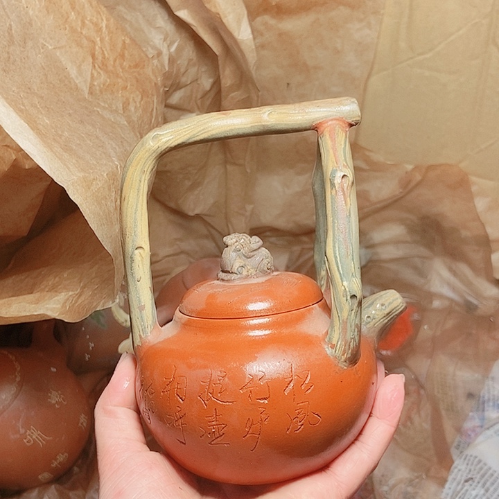 紫砂茶杯宜兴紫砂全手工制作