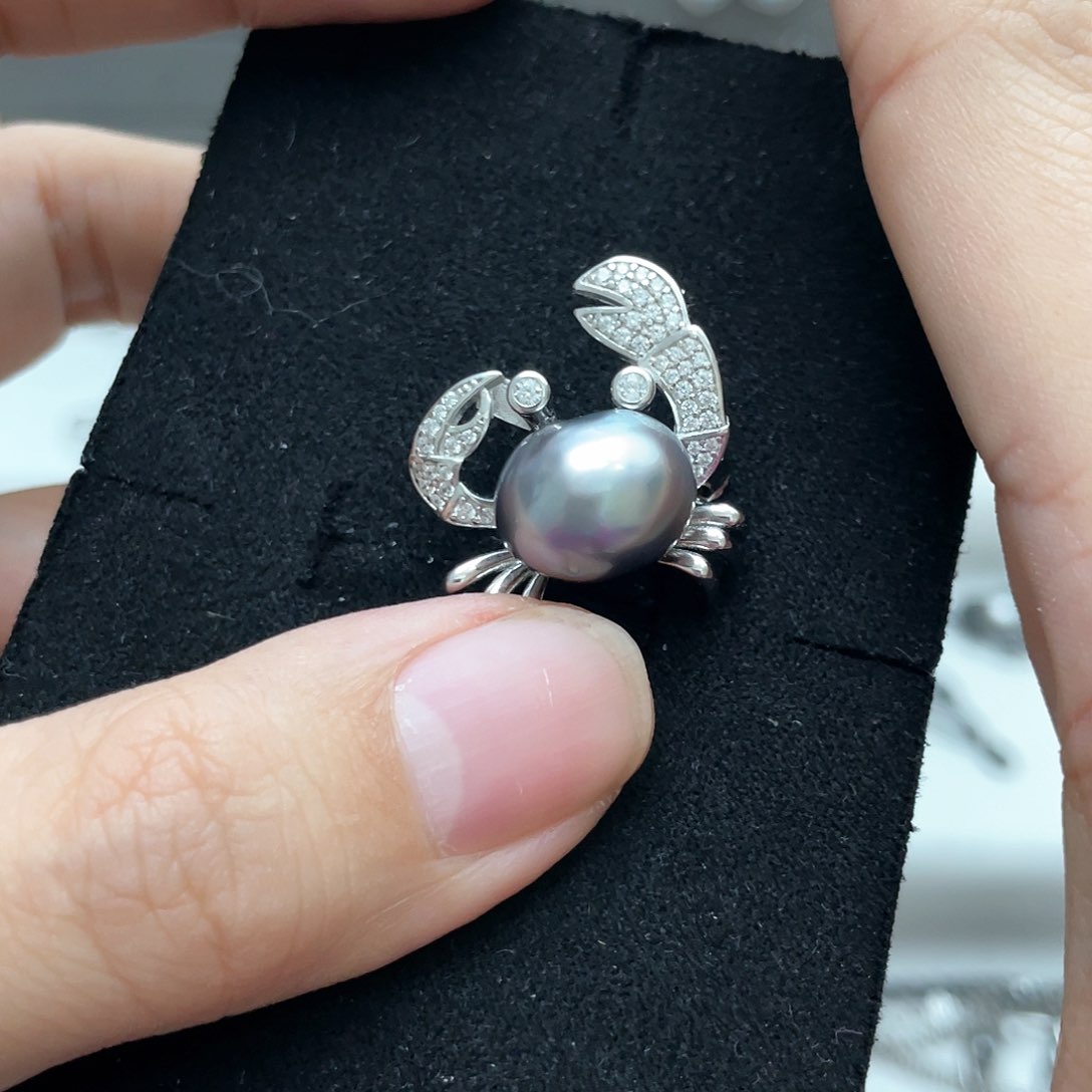 海水珍珠吊坠(不含链)银S925镶嵌