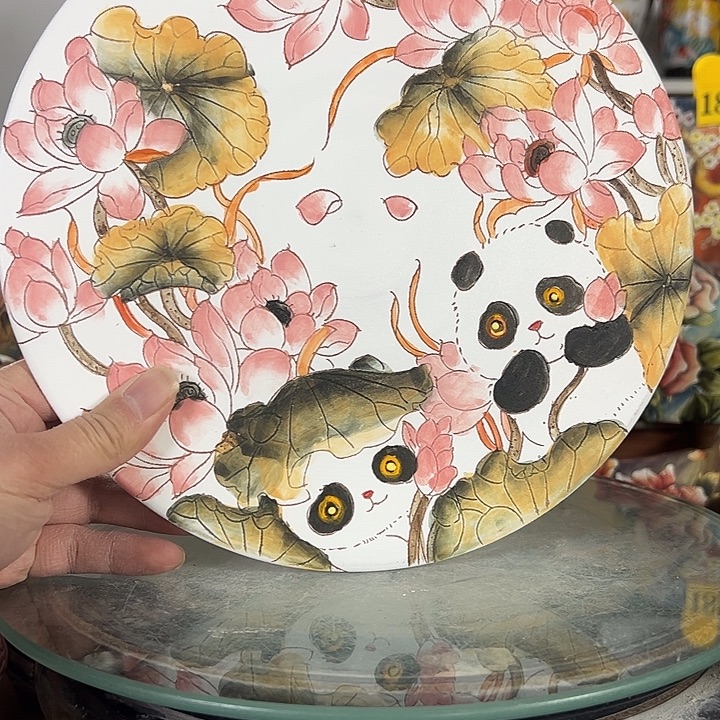 D***姨满38包邮 景德镇幸运花盆