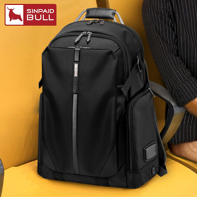 轻奢背包男双肩包商务旅行背包高端大容量出差多功能15.6电脑背包