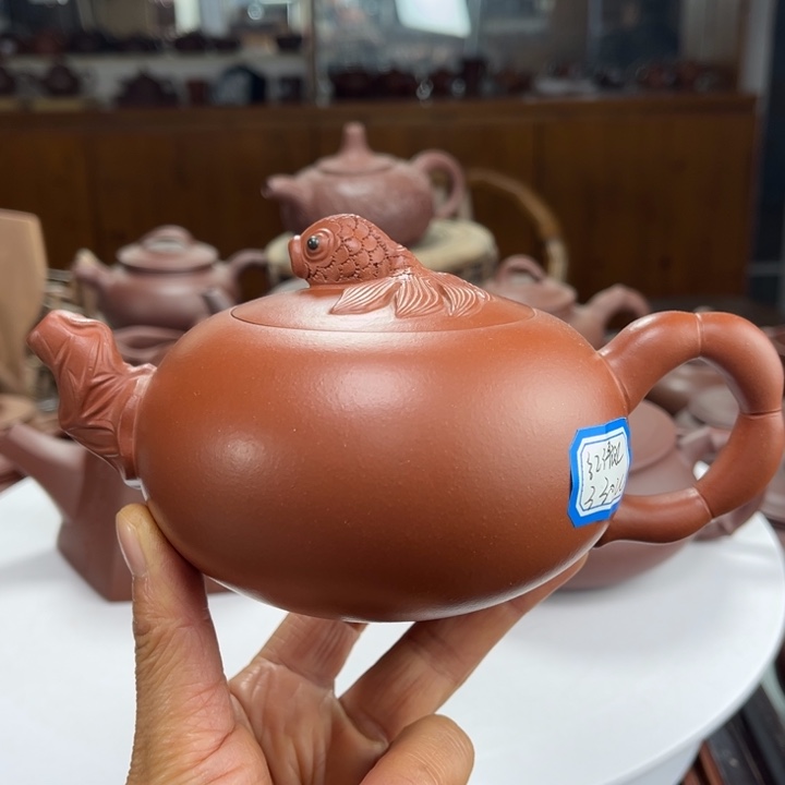 茶壶紫砂紫砂花茶