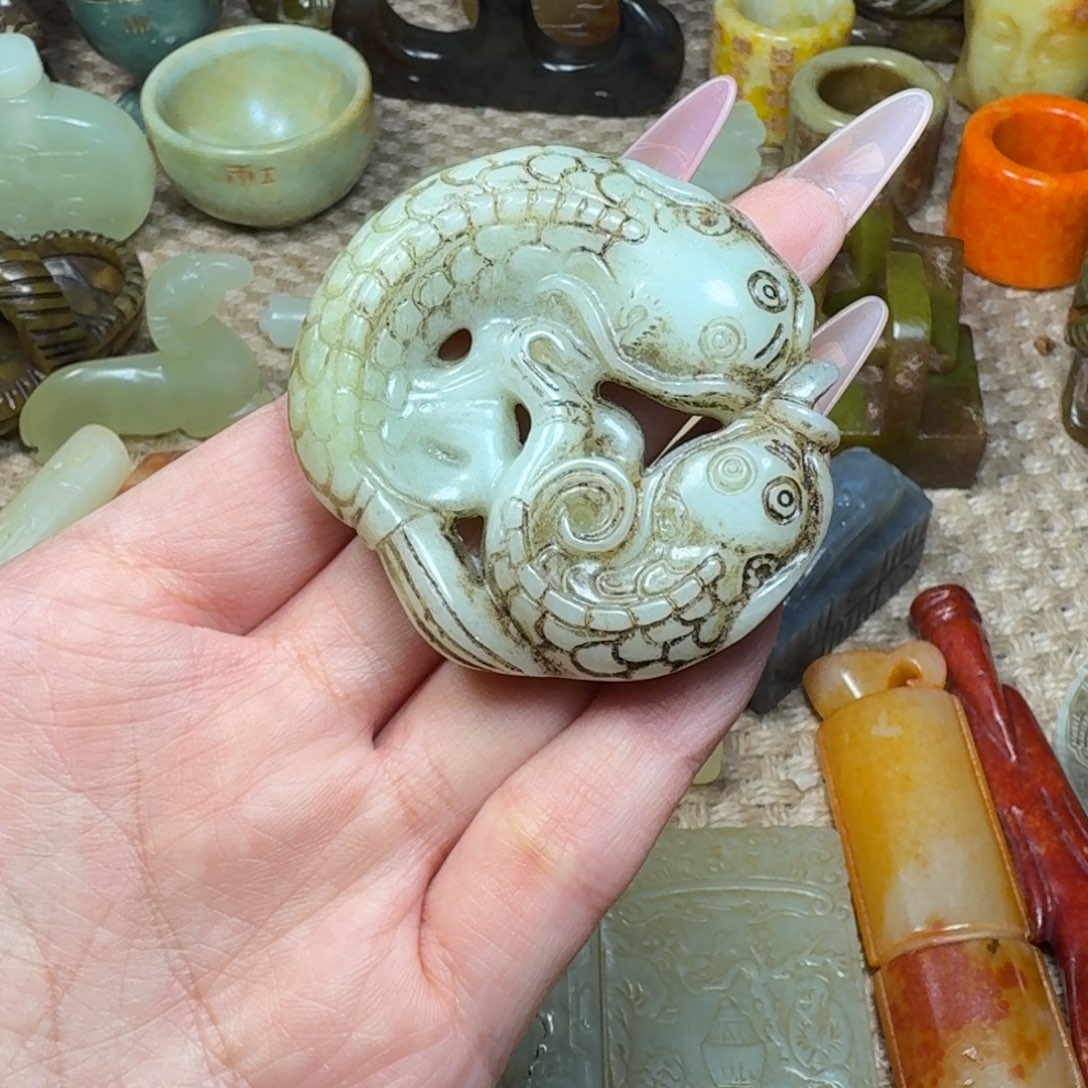 白玉菩提吊坠挂件