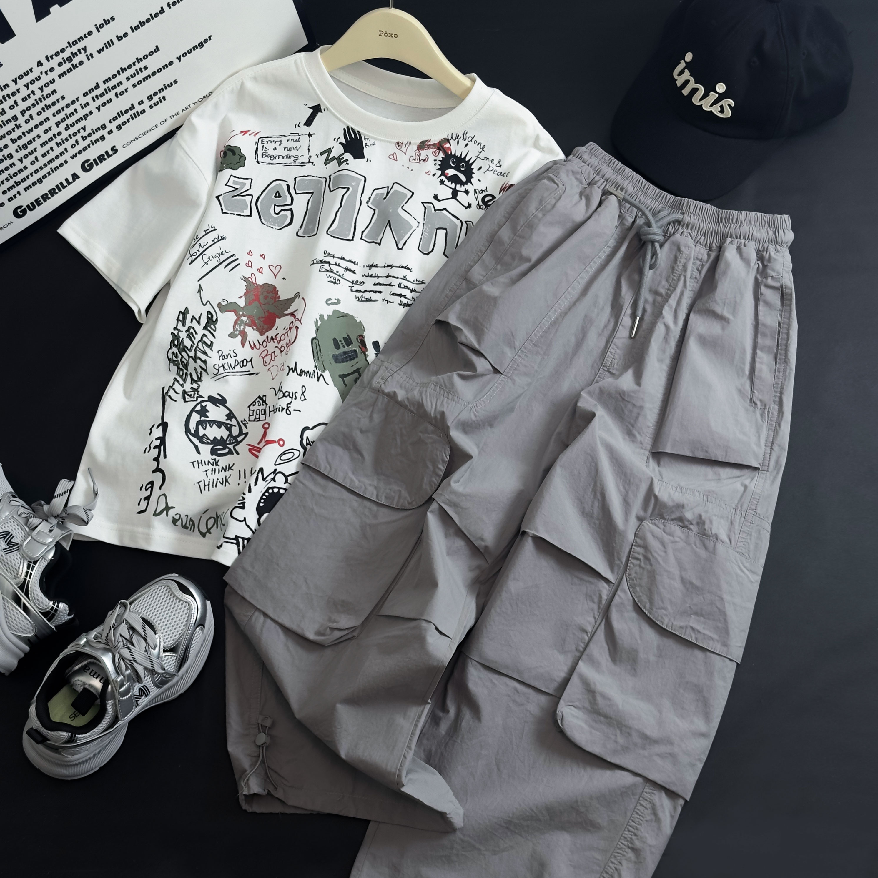 BK8626儿童工装冲锋速干裤休闲男童韩版运动中大童春季新款潮童