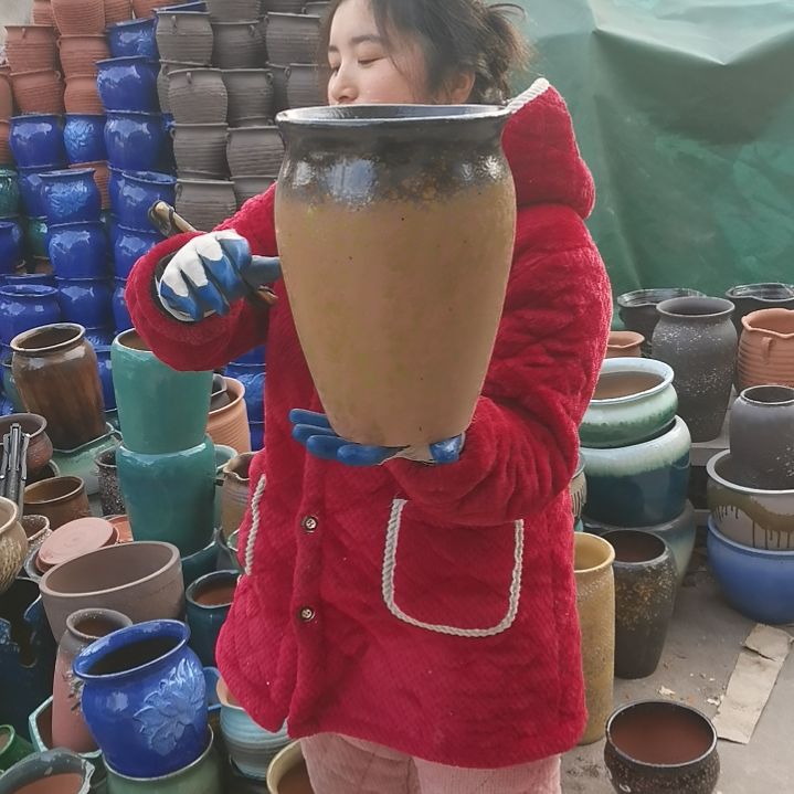 红陶口20高29瑕疵