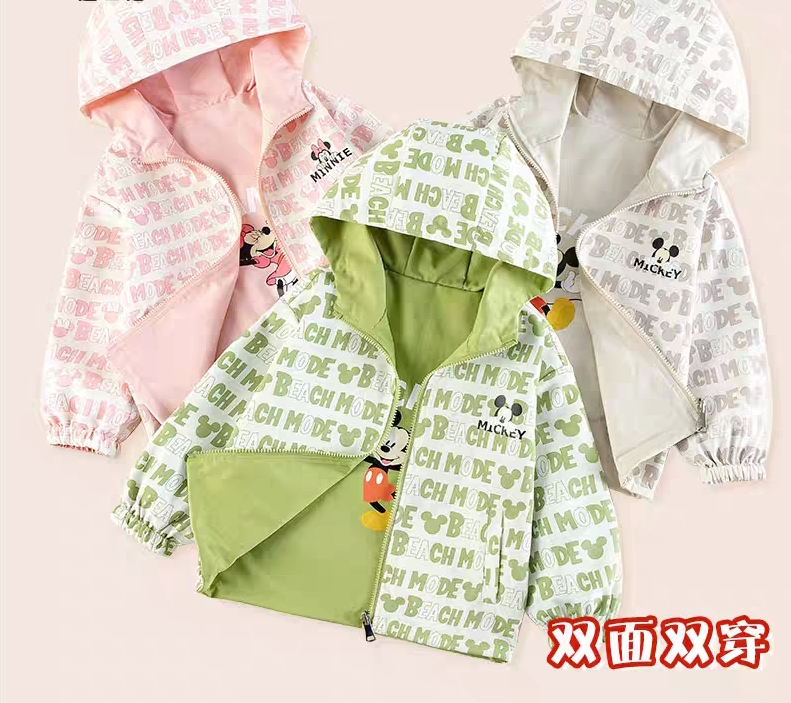 拉链衫剪标常规卡通风春季普通外套风衣小童童装