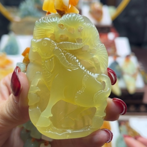 岫玉挂件未镶嵌挂件