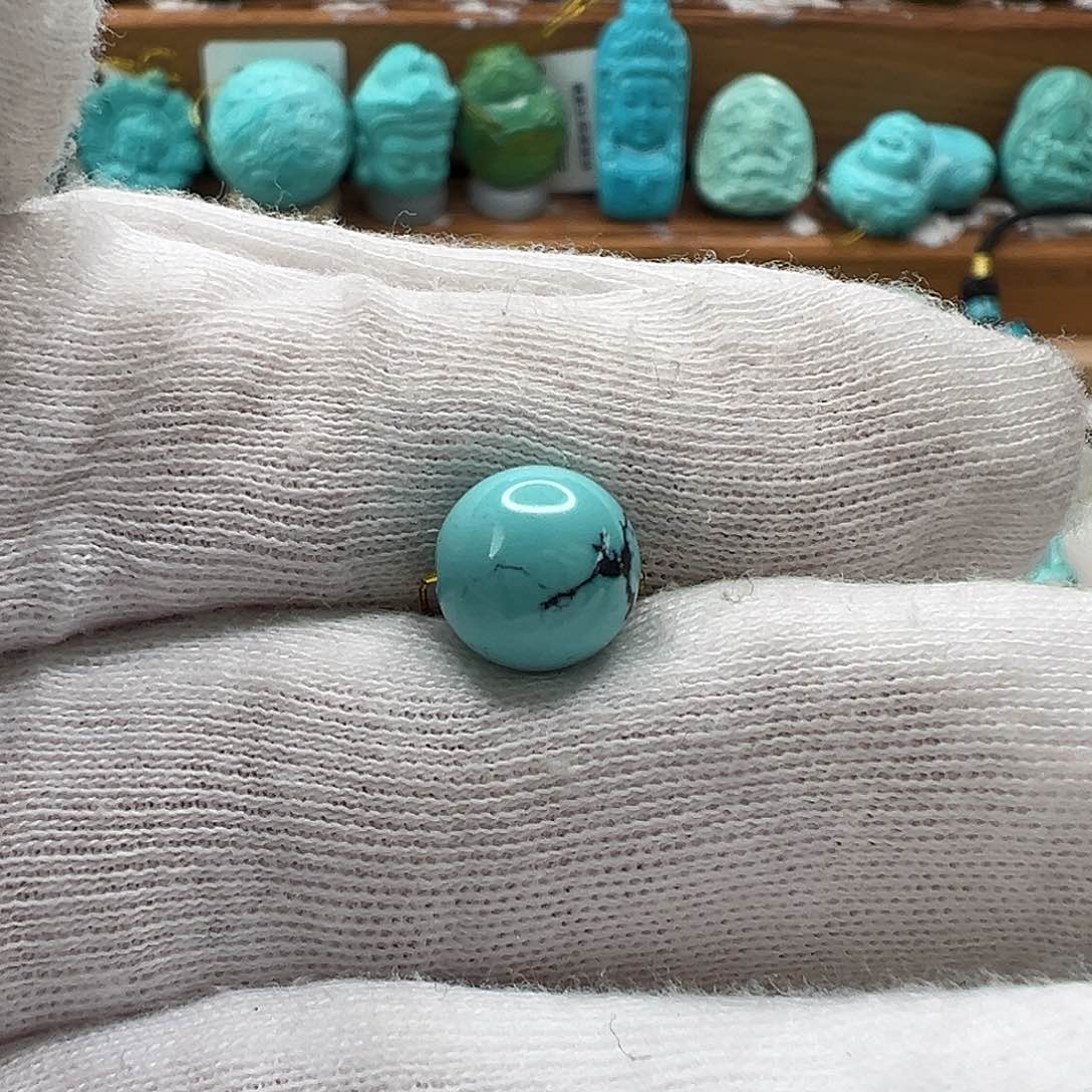 绿松石圆珠 未镶嵌