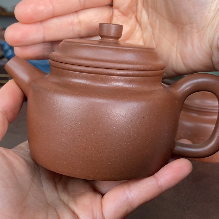 紫砂茶壶底槽清全手工大亨德中壶