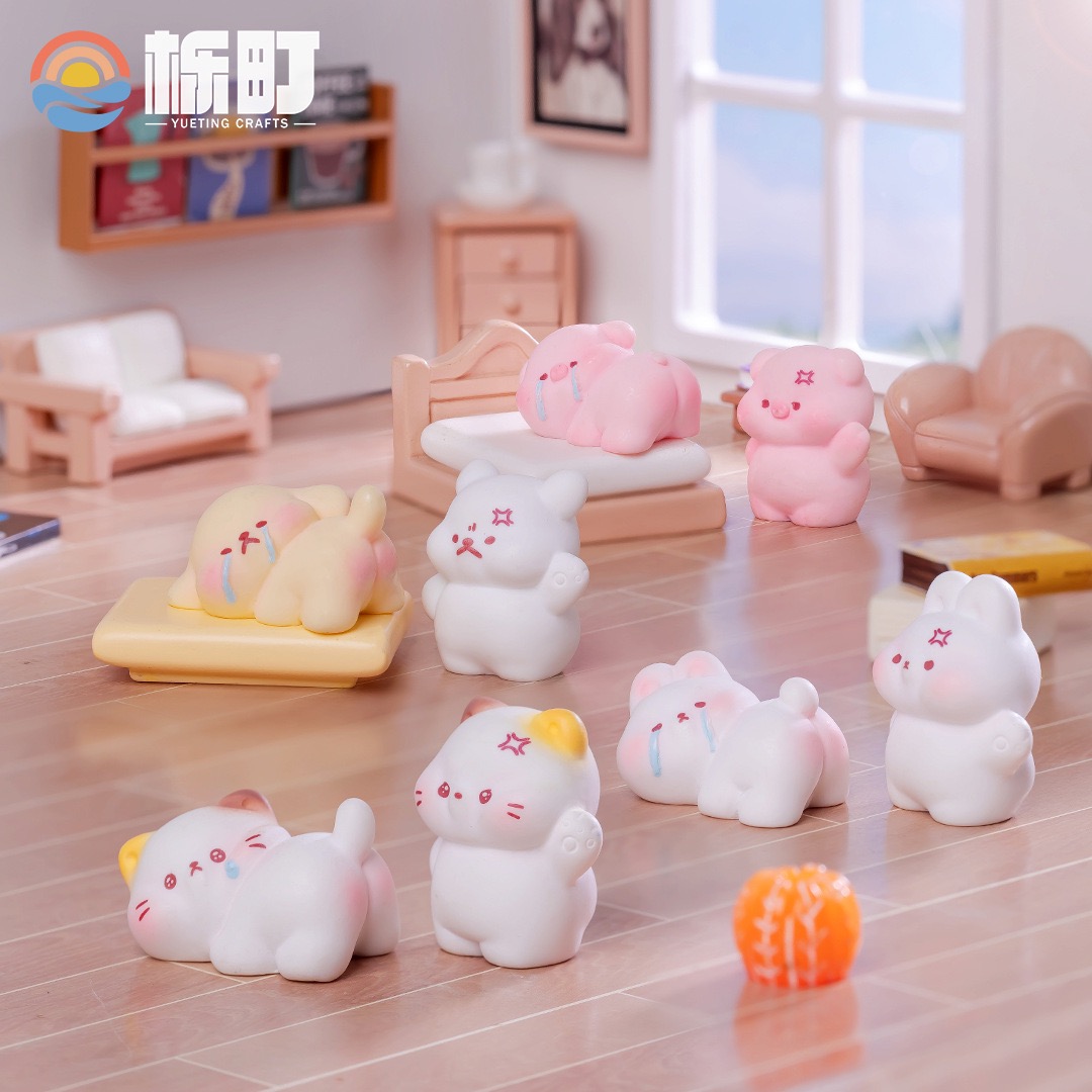 【双许愿+九宫格】可爱打屁股动物小摆件