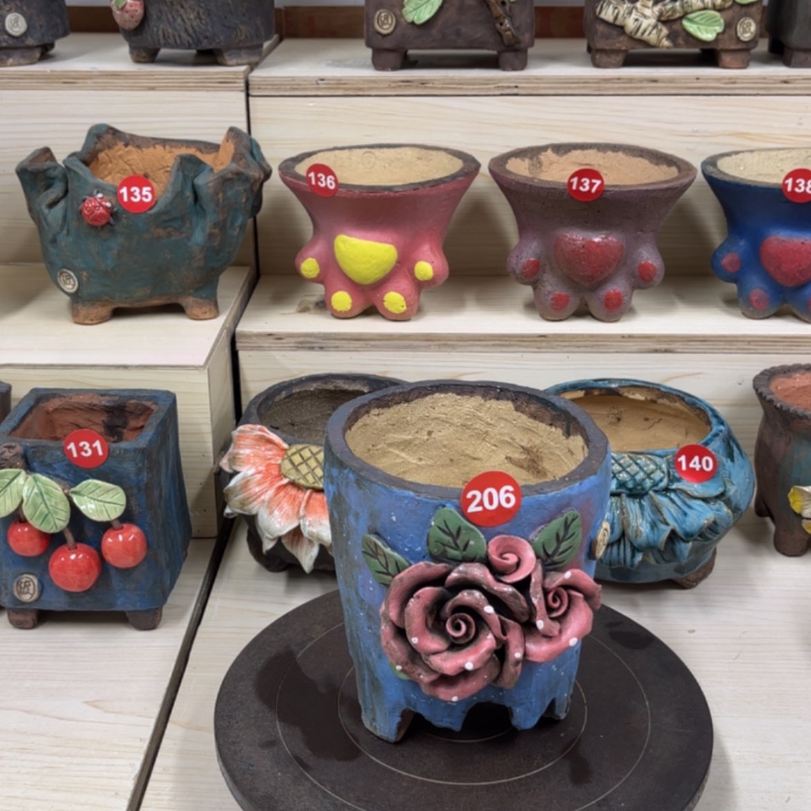 【闪购商品】紫砂花盆206号内口12.5×13外高16