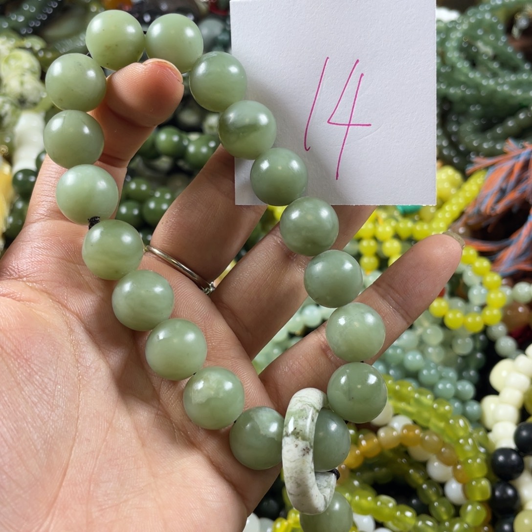 未镶嵌蛇纹石玉手串
