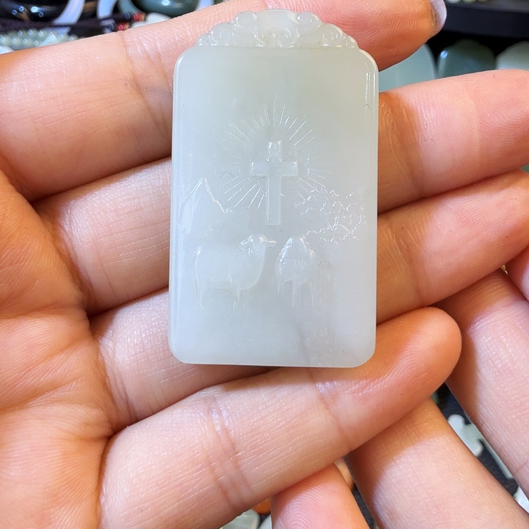 和田玉未镶嵌颈饰