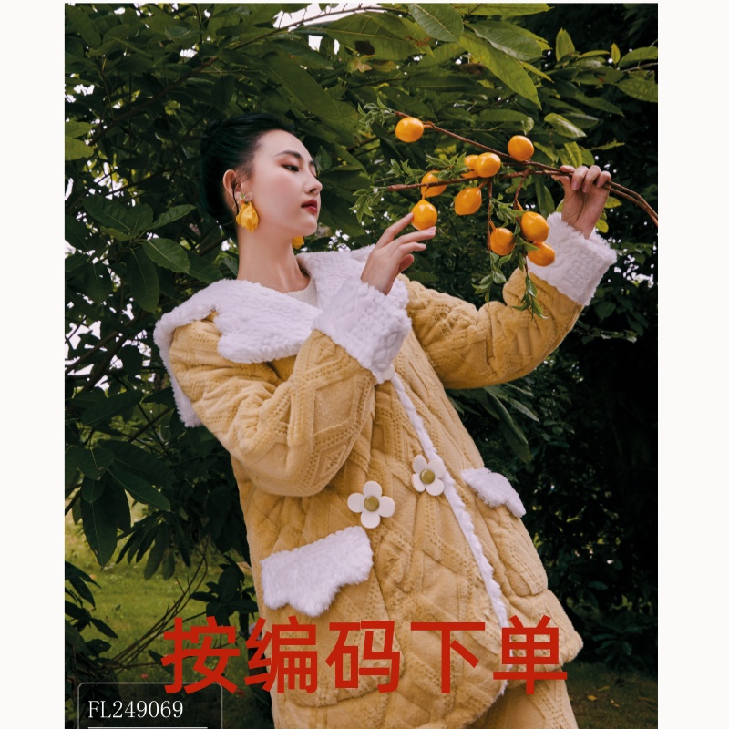 【品牌甩货链接】六号链接艾黎克斯设计师夹棉睡衣！