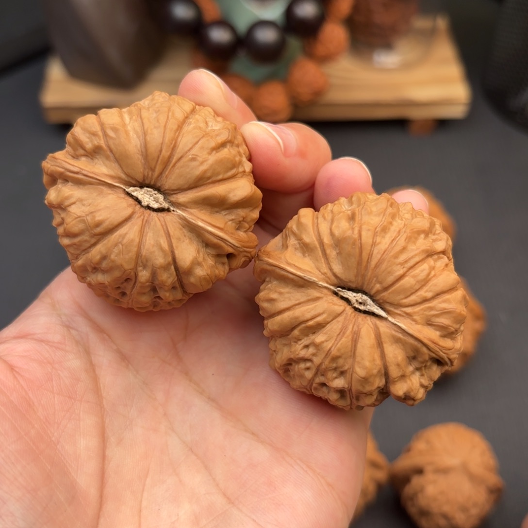 文玩核桃把件南瓜墩46