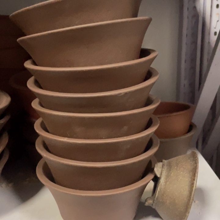 紫砂花盆紫砂花盆口15高8