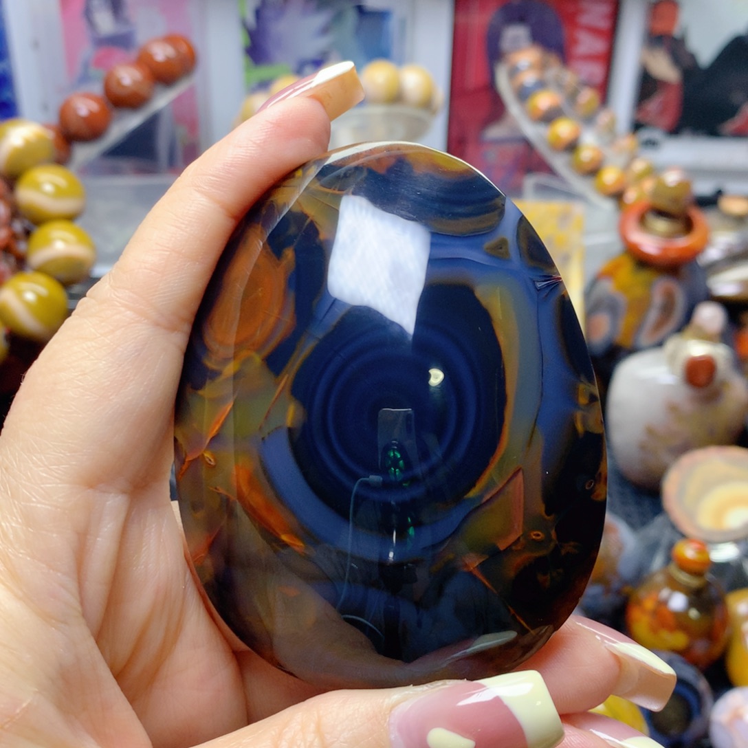 中***花玛瑙/玉髓未镶嵌玛瑙