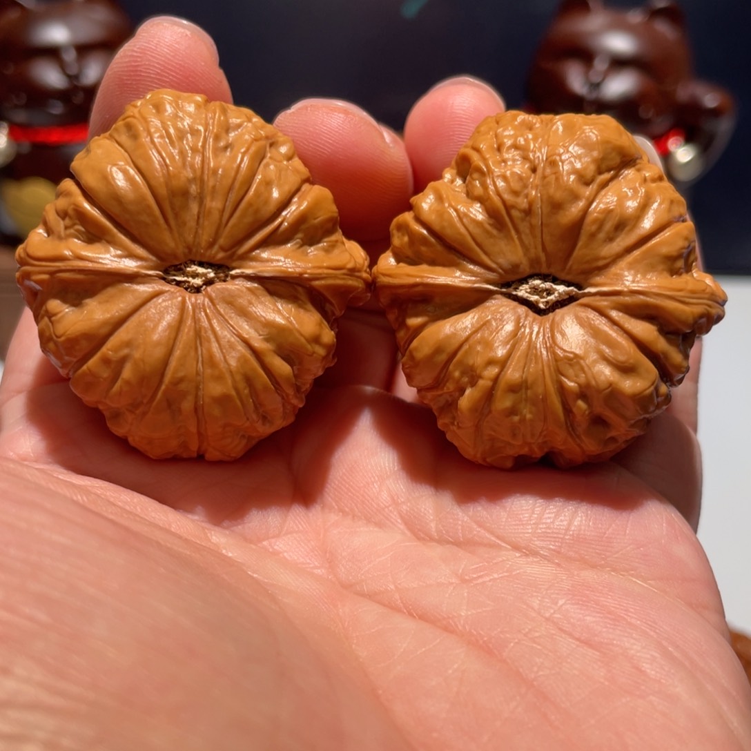 文玩核桃把件南瓜墩40全品