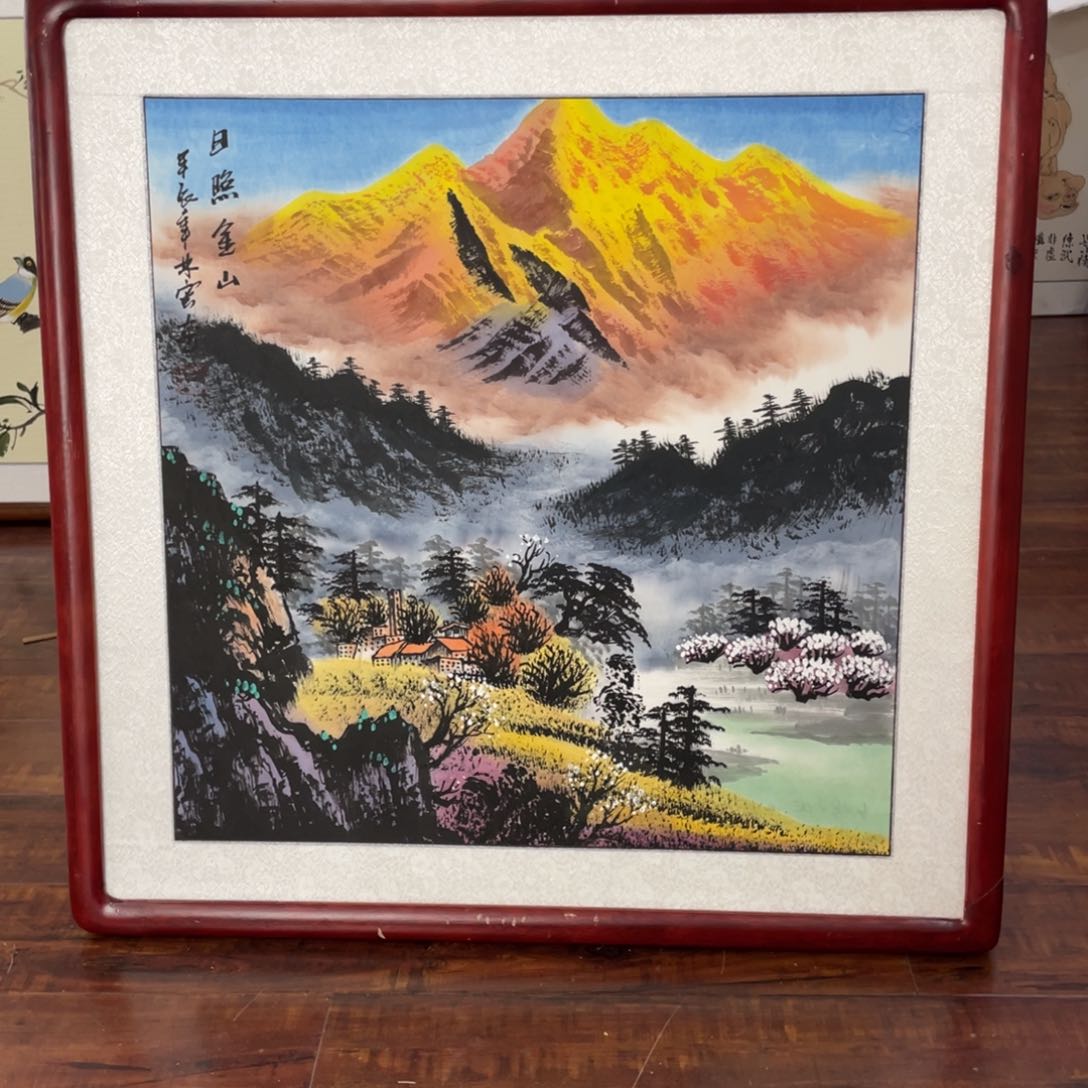 国画带框尺寸63*63厘米