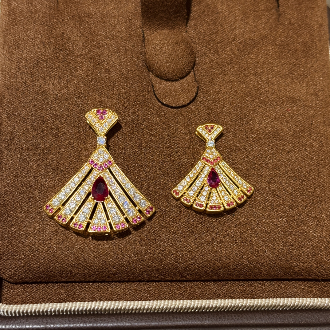 Love Pioneer足金999扇形点钻吊坠（可送编绳）送女生圣诞礼物