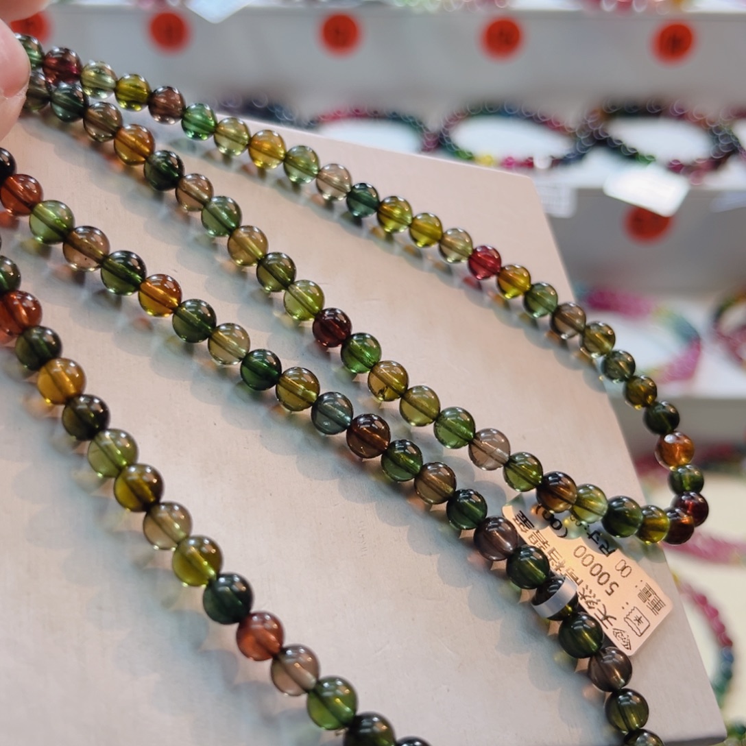 毛衣链未镶嵌碧玺碧玺